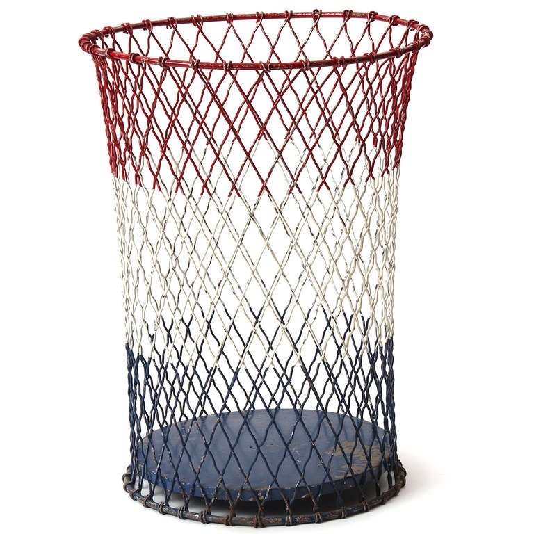 American Industrial Waste Basket For Sale