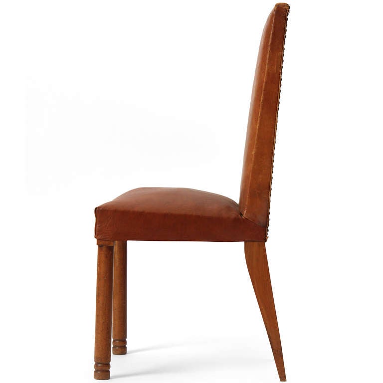 Set of Four French Dining Chairs In Good Condition For Sale In Sagaponack, NY