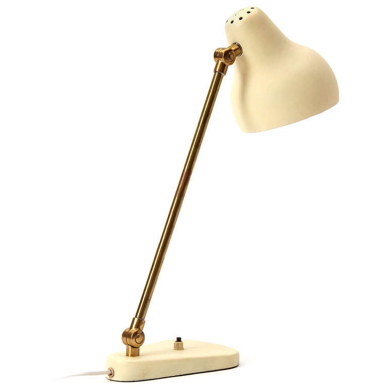 Scandinavian Modern Articulating Desk Lamp By Wilhelm Lauritzen