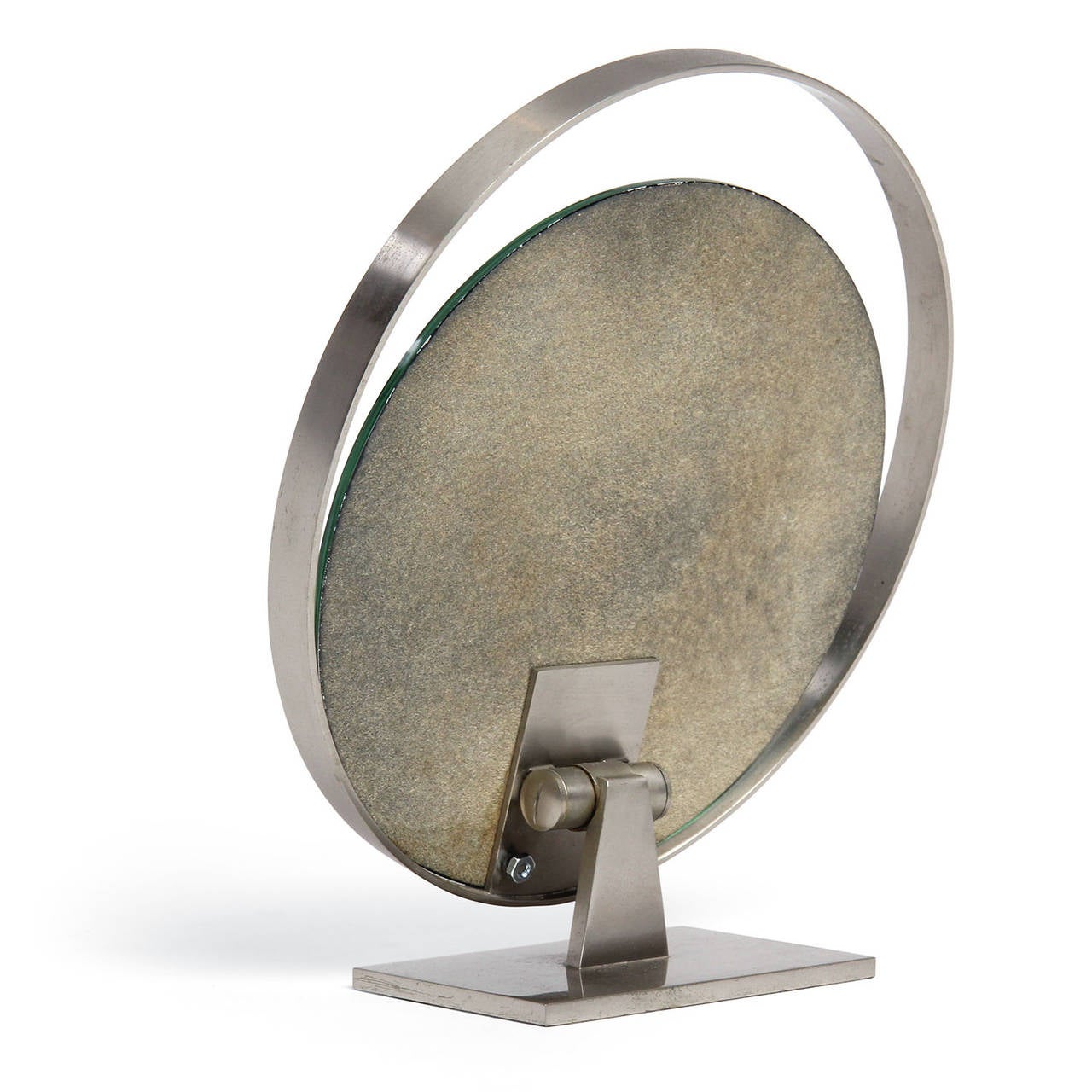 American Modernist Steel Table Mirror