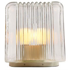 Cast Glass Lamp by Angelo Mangiarotti