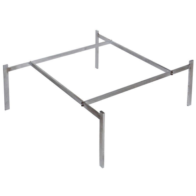 Steel PK 61 Low Table by Poul Kjaerholm