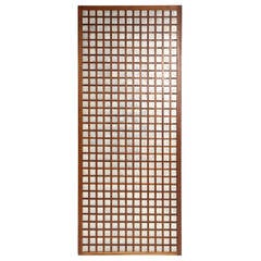 Walnut and Capiz Gridded Panel 11
