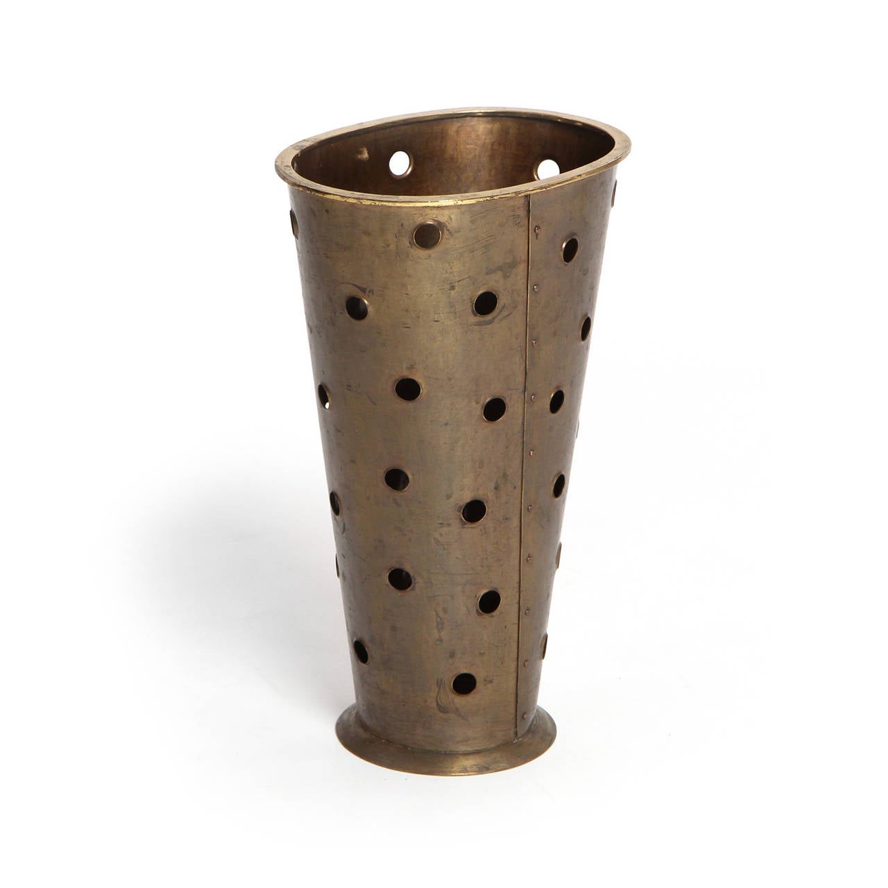 Perforated Bronze Umbrella Stand at 1stdibs
