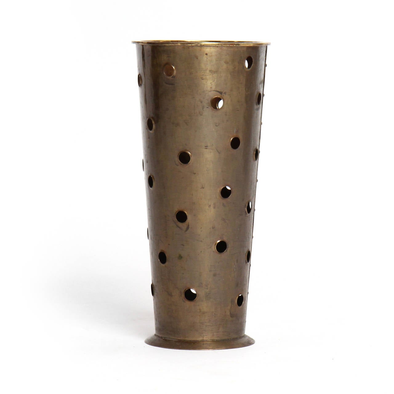 Perforated Bronze Umbrella Stand at 1stdibs