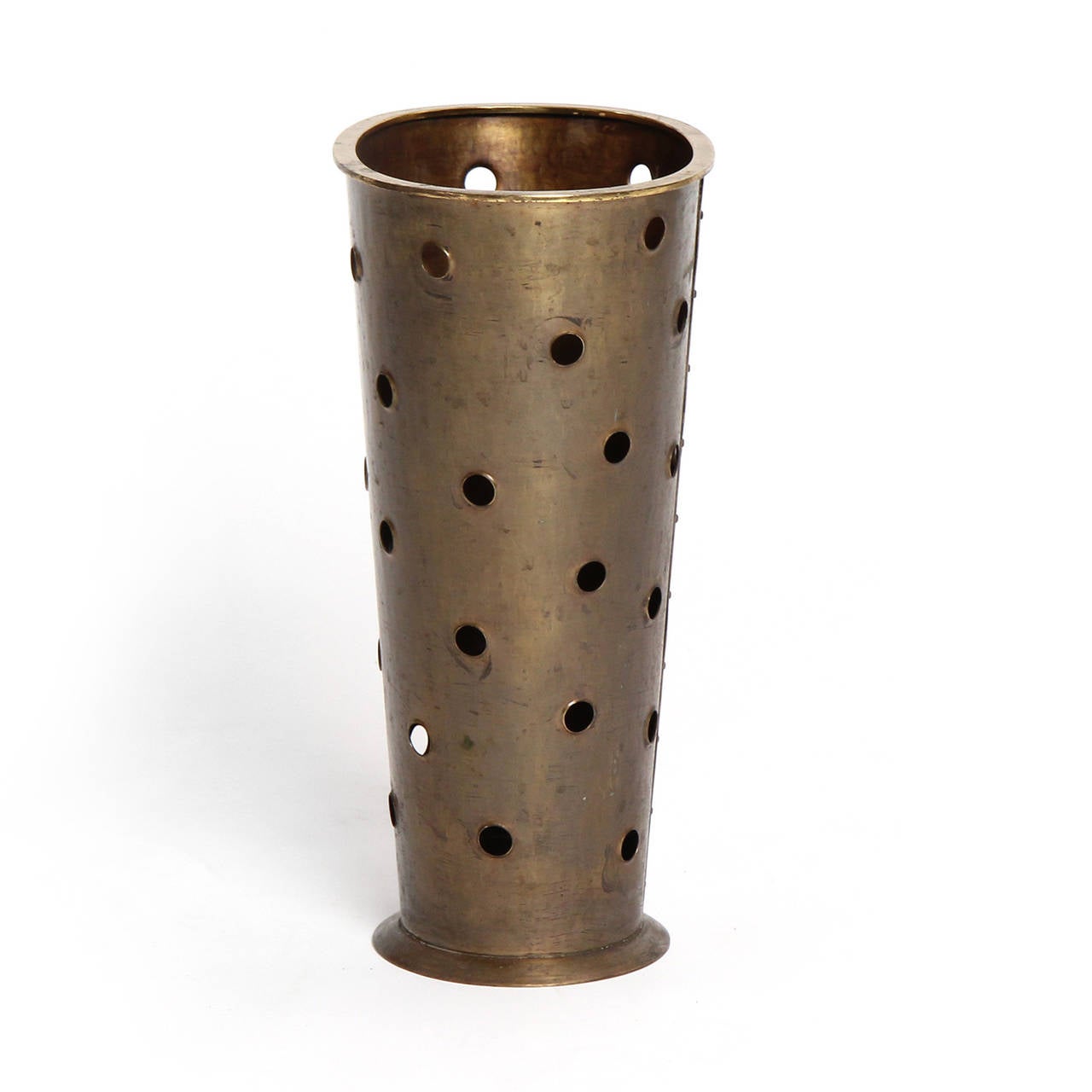 Perforated Bronze Umbrella Stand at 1stdibs