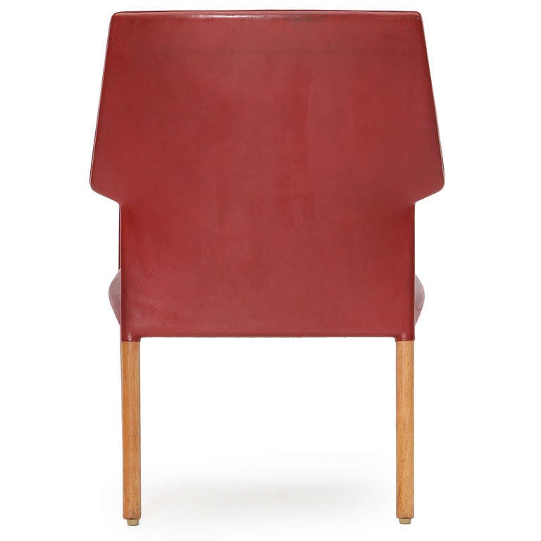 1950s Danish Armchair by Ejner Larsen & Aksel Bender Madsen for Willy Beck In Good Condition For Sale In Sagaponack, NY