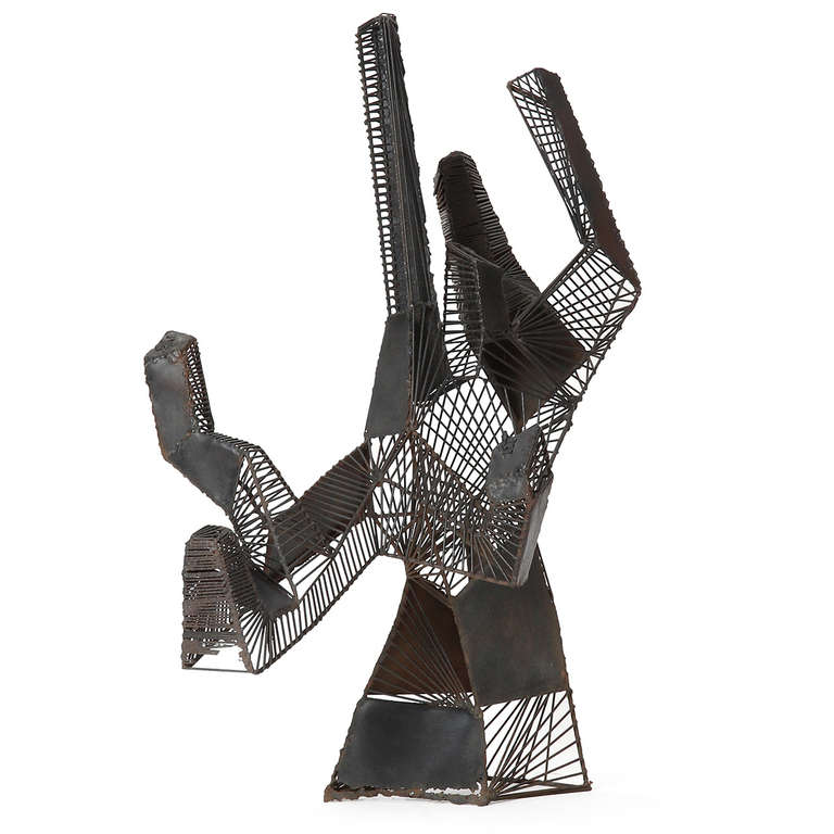 Modernist Steel Sculpture For Sale 2