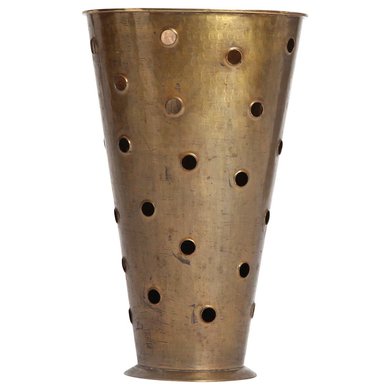 Perforated Bronze Umbrella Stand at 1stdibs