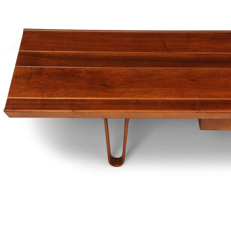 Mid-Century Modern Long John Bench By Edward Wormley