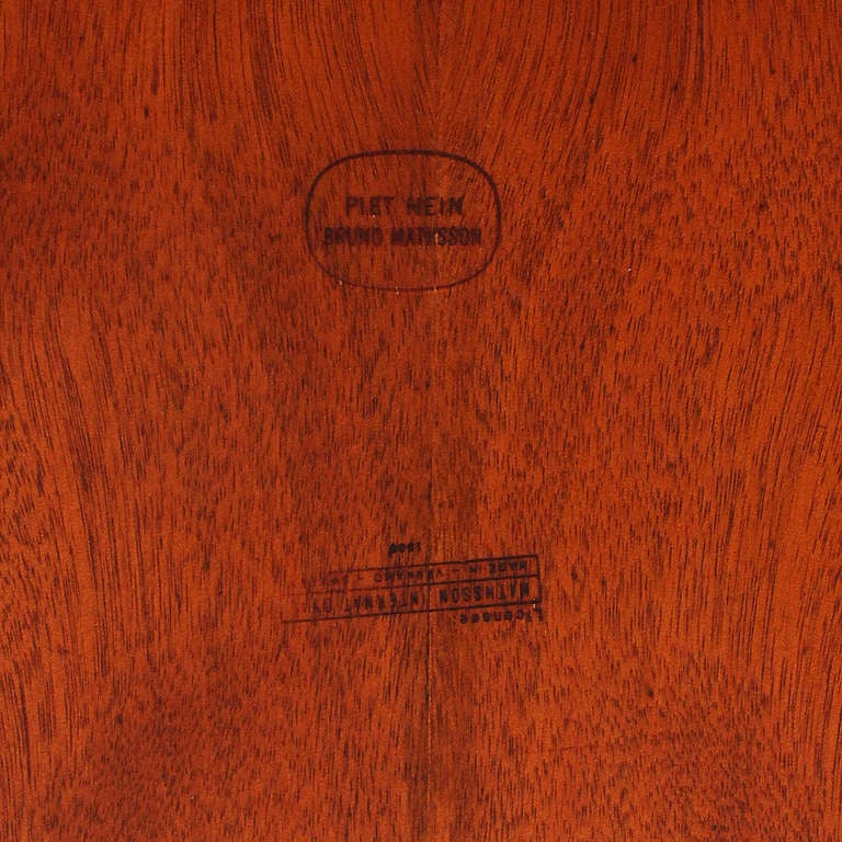 Swedish Early 'Super Ellipse' Dining Table by Piet Hein for Bruno Mathsson For Sale