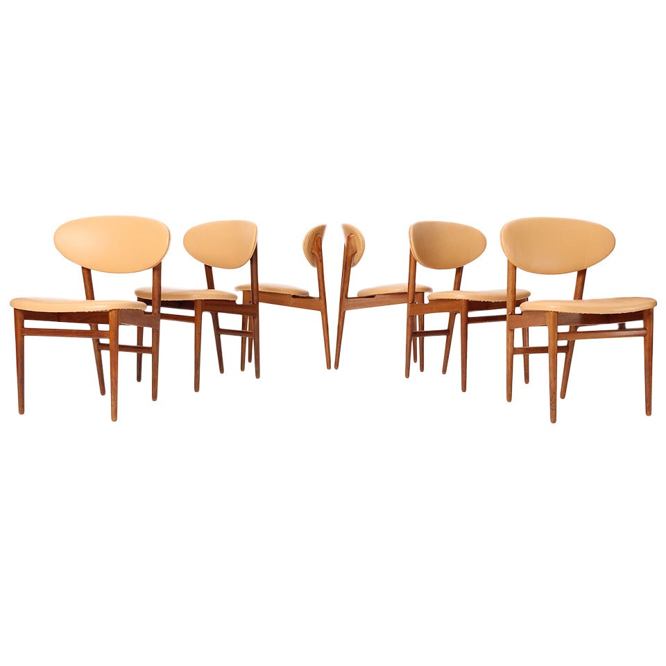 Set of Six Teak Dining Chairs by Jacob Kjaer