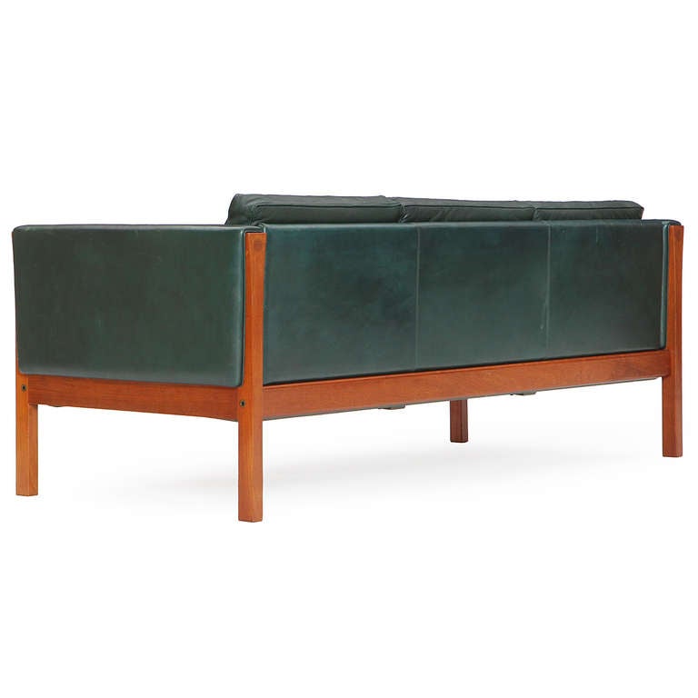 Exposed Frame Sofa by Hans J. Wegner In Good Condition In Sagaponack, NY