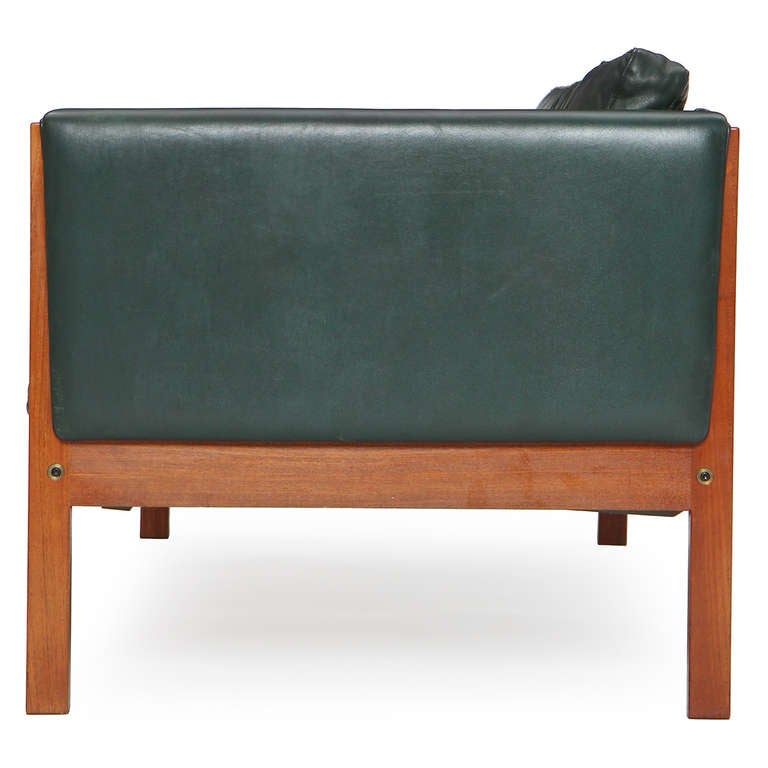 Scandinavian Modern Exposed Frame Sofa by Hans J. Wegner