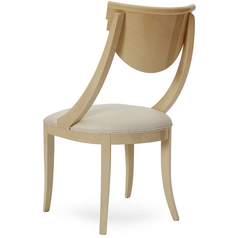 Decorative Light Wood Dining Chairs For Sale at 1stdibs