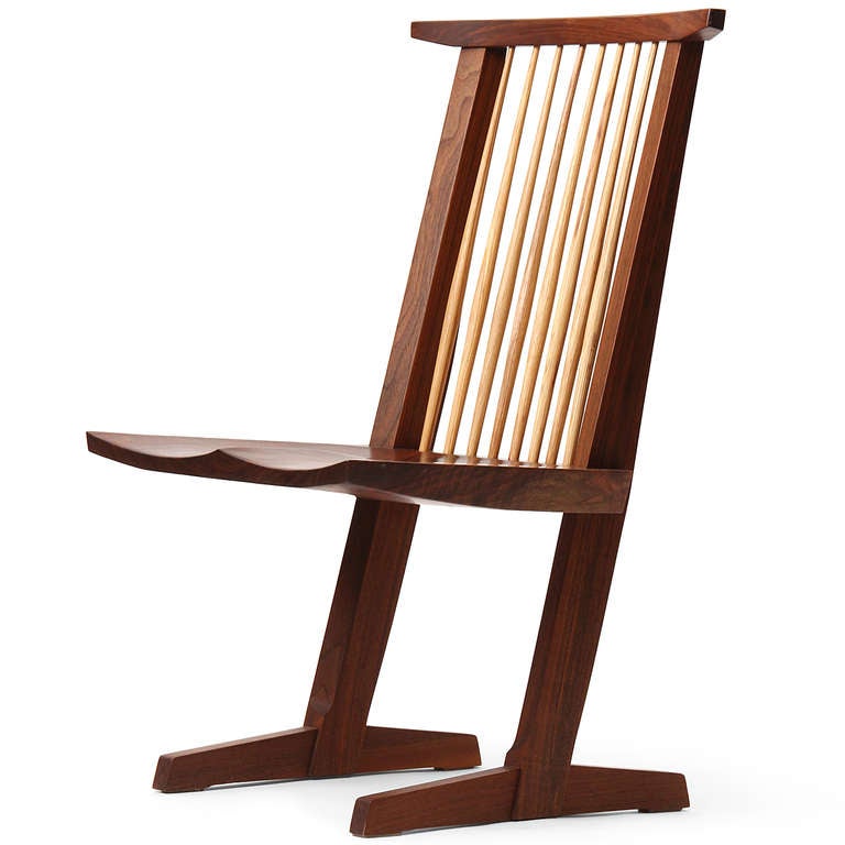 Mid-Century Modern Conoid Dining Chairs By Mira Nakashima