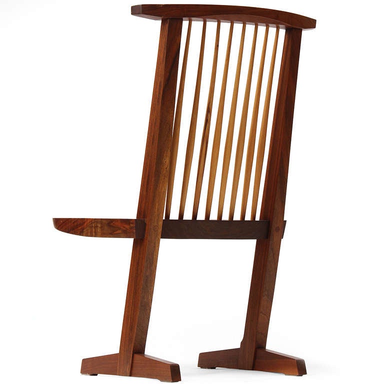 Conoid Dining Chairs By Mira Nakashima In Excellent Condition In Sagaponack, NY