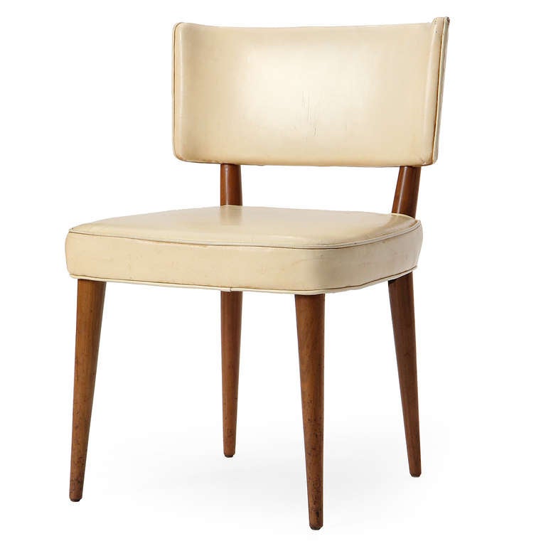 Mid-Century Modern Curved Back Chair by Edward Wormley