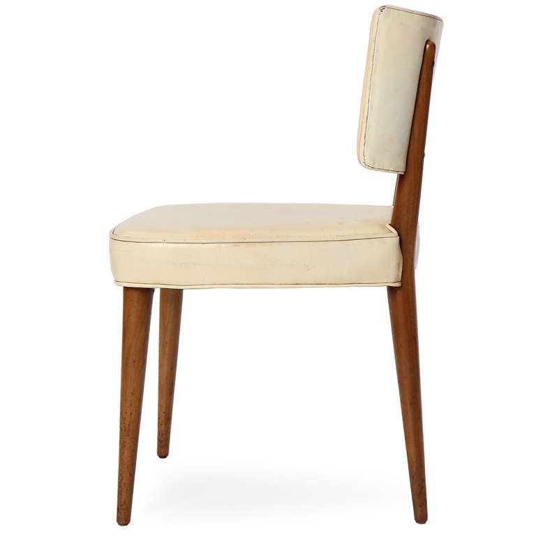 Curved Back Chair by Edward Wormley In Good Condition In Sagaponack, NY