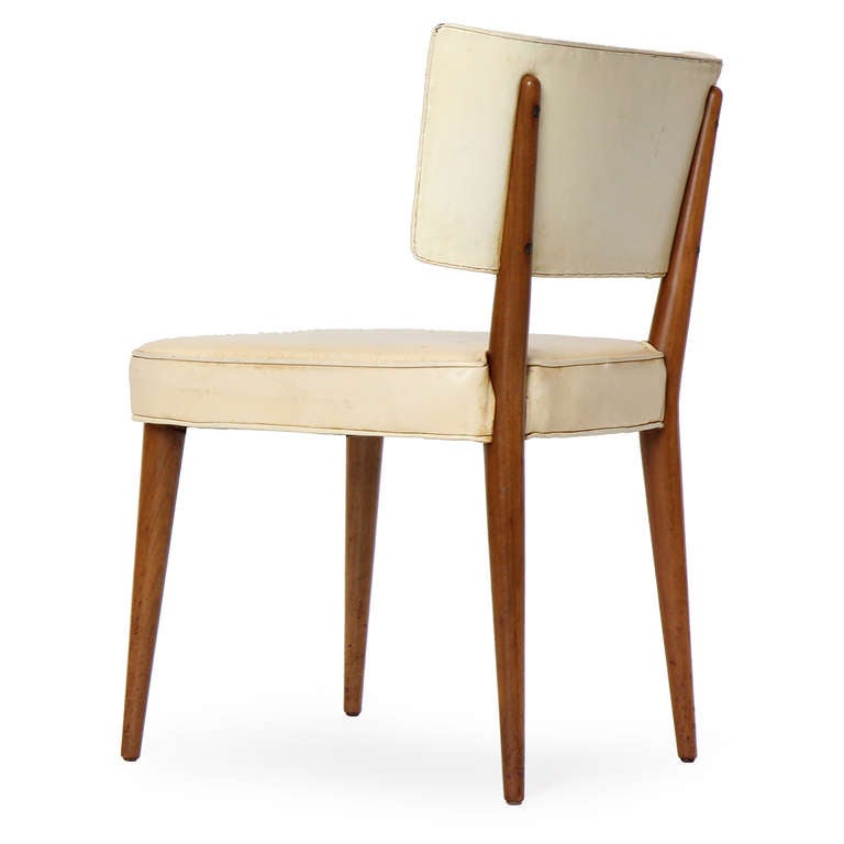 Mid-20th Century Curved Back Chair by Edward Wormley