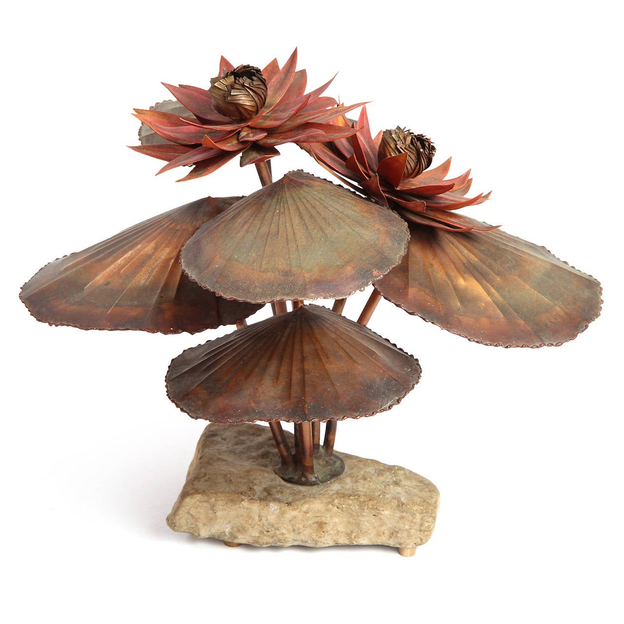 water lily sculpture