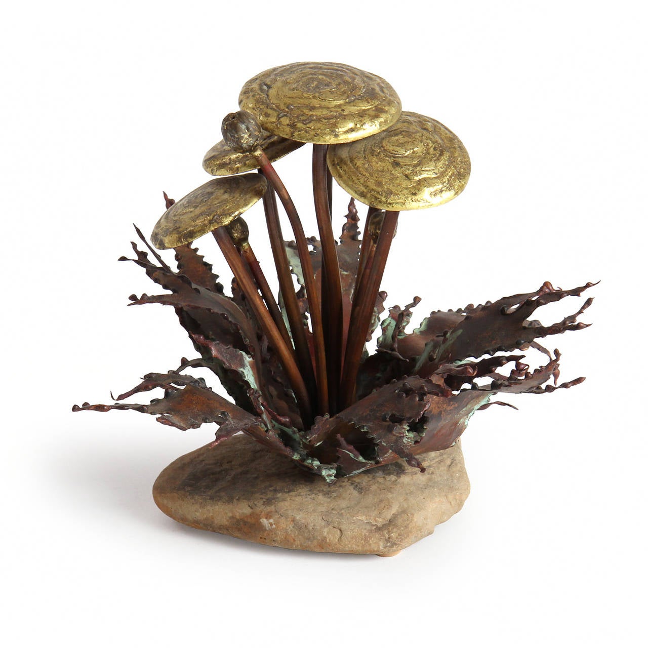 Metal Mushroom Sculpture by John Steck