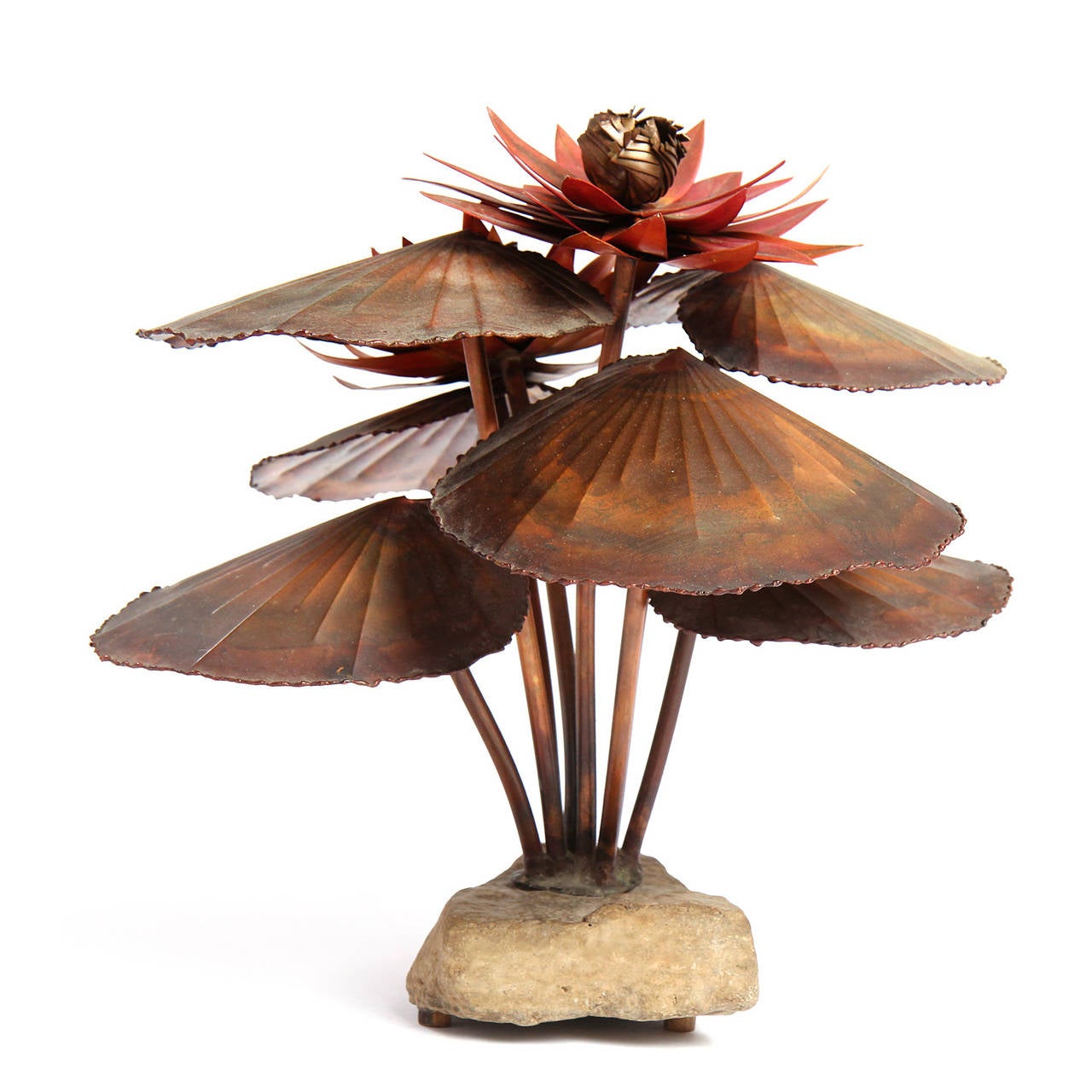 American Water Lilly Sculpture by Steck