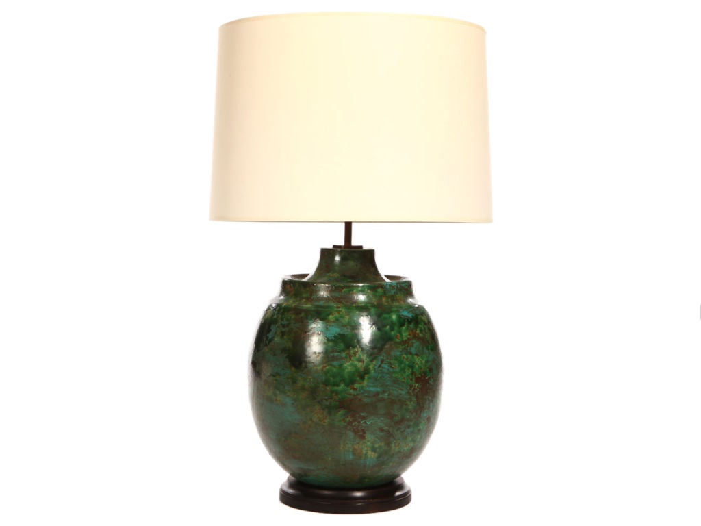 Green Ceramic Lamp