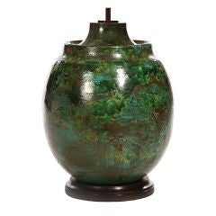 Green Ceramic Lamp