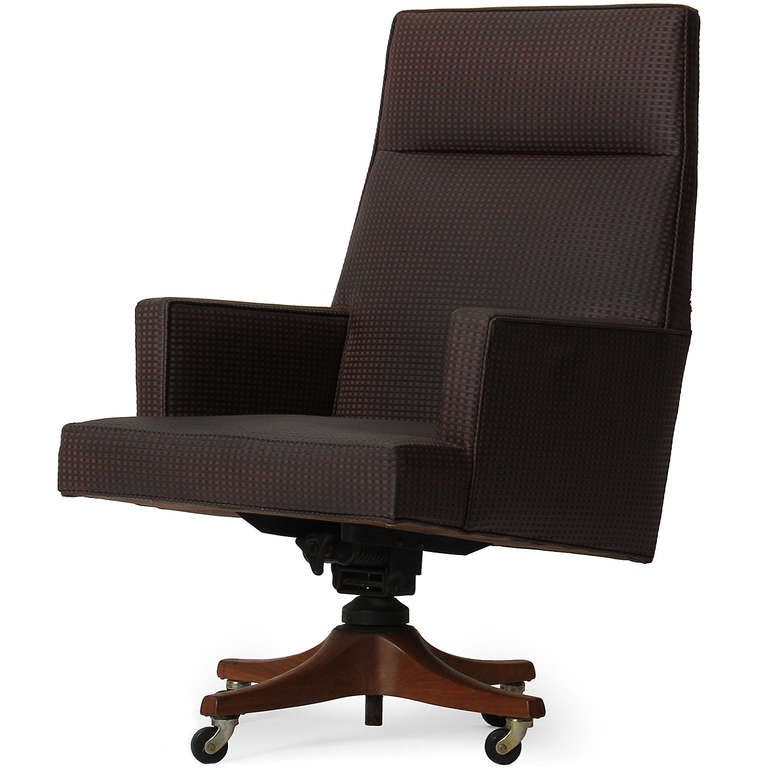 Mid-Century Modern Executive Desk Chair by Edward Wormley