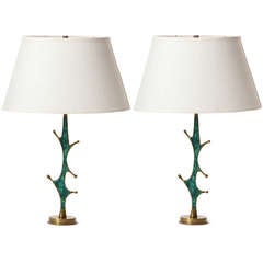 Bronze Table Lamps By Pepe Mendoza