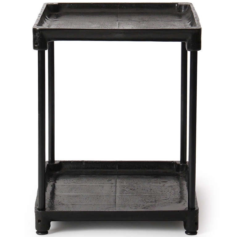 Industrial End Table In Good Condition In Sagaponack, NY