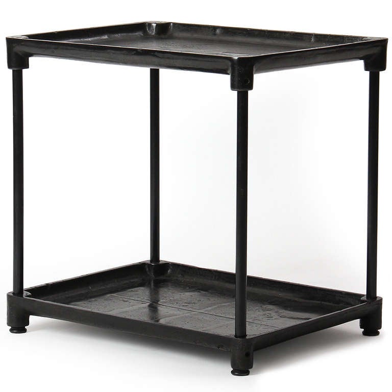 Iron Industrial End Table
