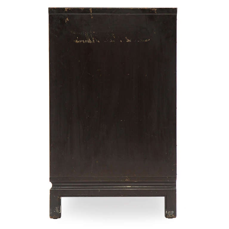 Ebonized Chest of Drawers by Tommi Parzinger In Good Condition In Sagaponack, NY