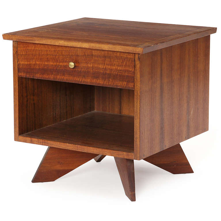 American East Indian Laurel Nightstands by George Nakashima