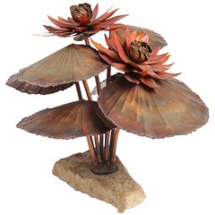 Water Lilly Sculpture by Steck
