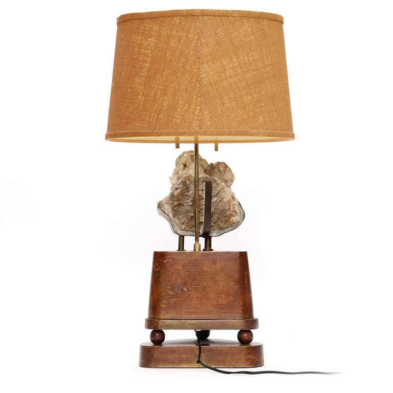 Quartz Crystal Table Lamp by Carol Stupell In Good Condition In Sagaponack, NY