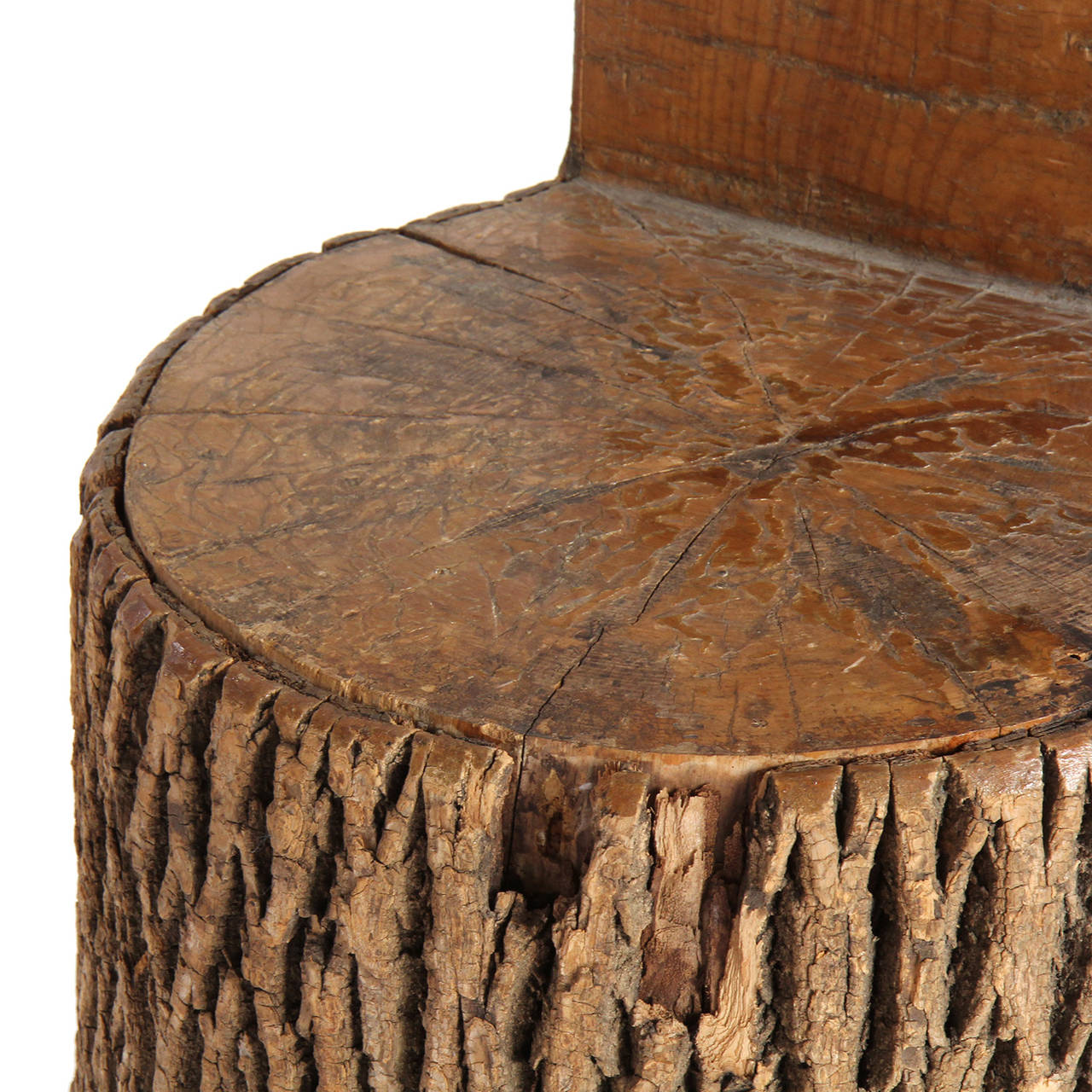 Carved Tree Trunk Chair