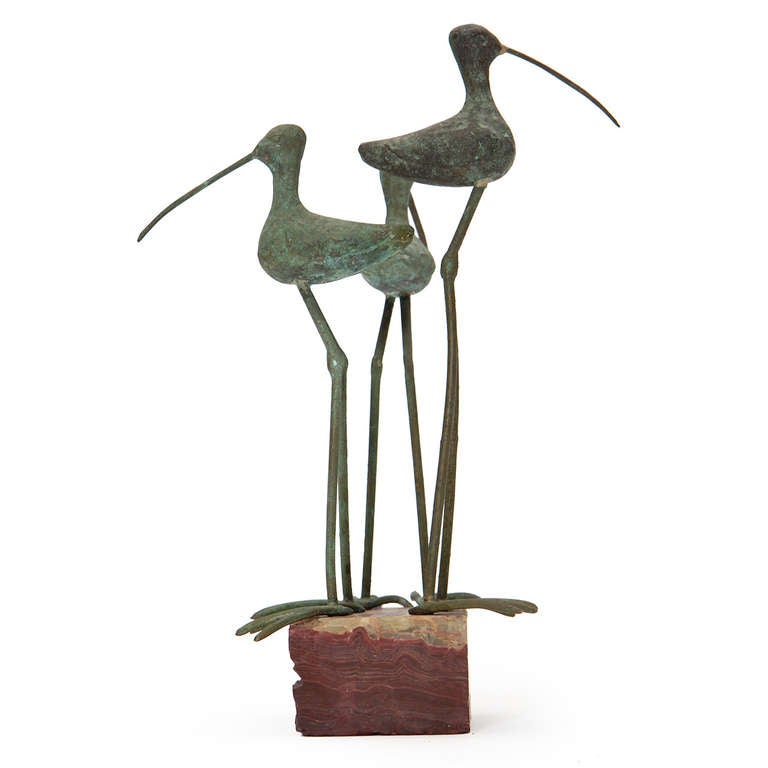 Long-Blled Curlew Bronze