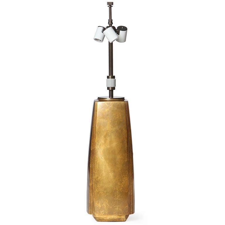 Gilt Table Lamp by Damon Giffard