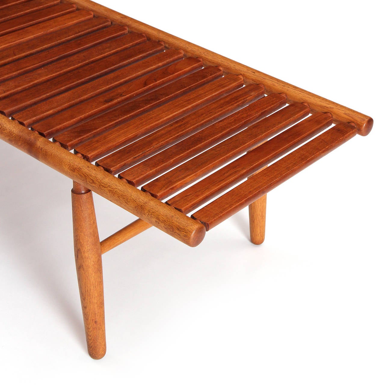 Slatted Bench by Vilhelm Wohlert In Good Condition In Sagaponack, NY