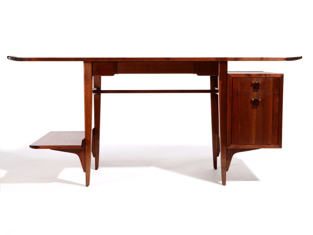 Walnut Desk by Edward Wormley for Dunbar