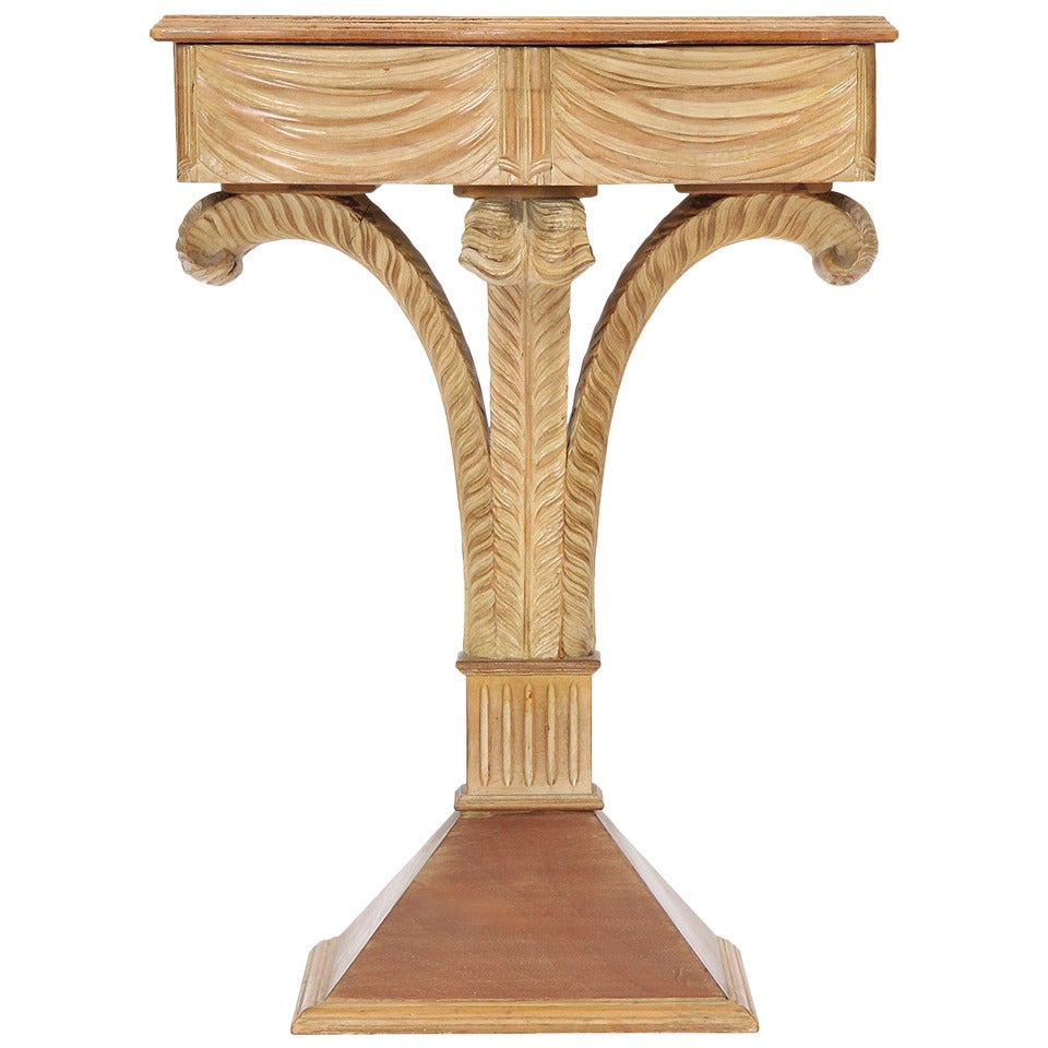 1950s Hand-Carved Entry Console by Grosfeld House