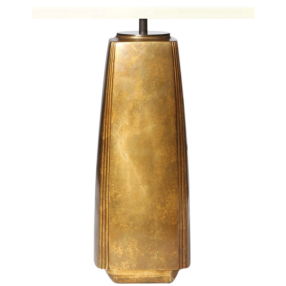 Gilt Table Lamp by Damon Giffard