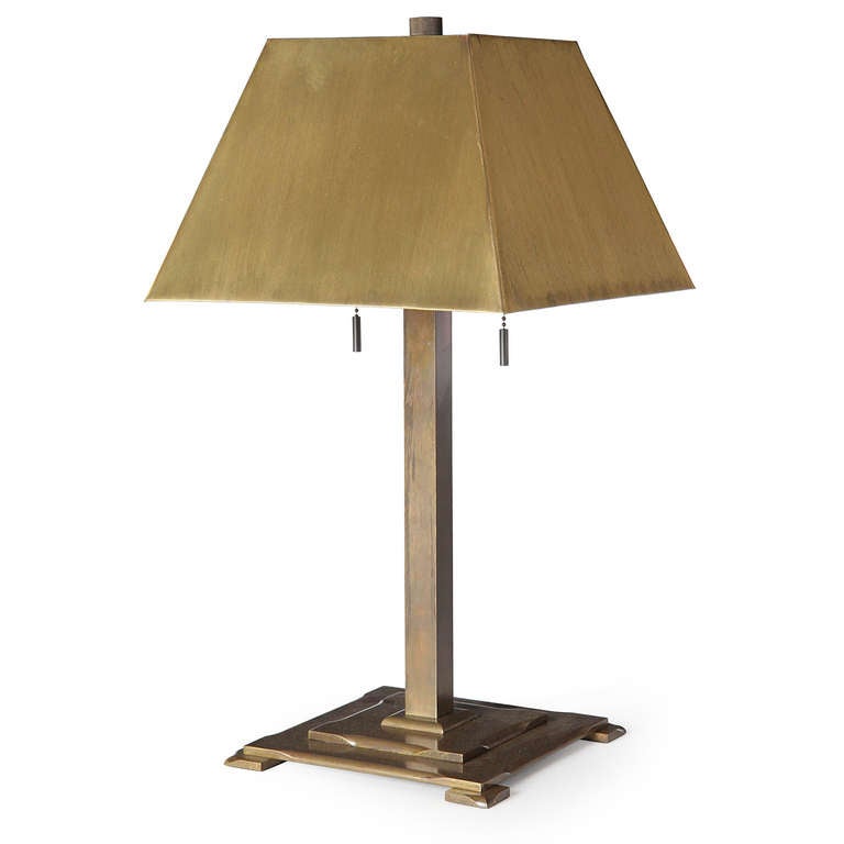 American Bronze Arts and Crafts Table Lamps