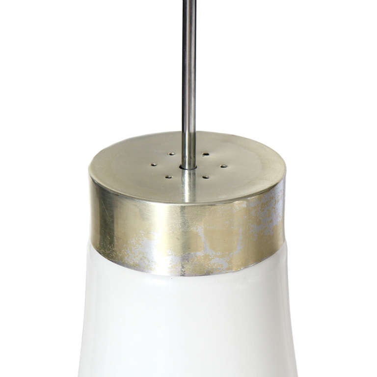 Mid-Century Modern Oversized Glass Pendant Light For Sale