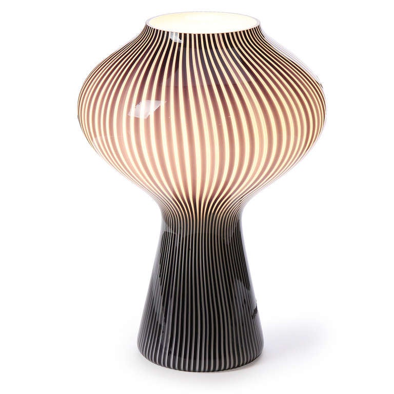 Italian Glass Table Lamp by Massimo Vignelli