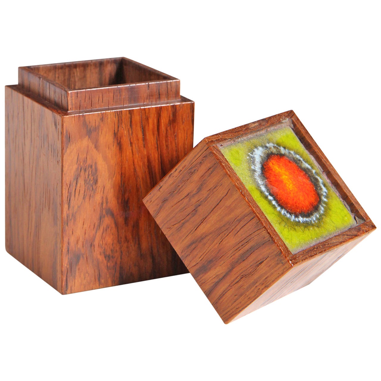 Caja de baratijas de palisandro de Alfred Klitgaard y Bodil Eje para Klitgaard