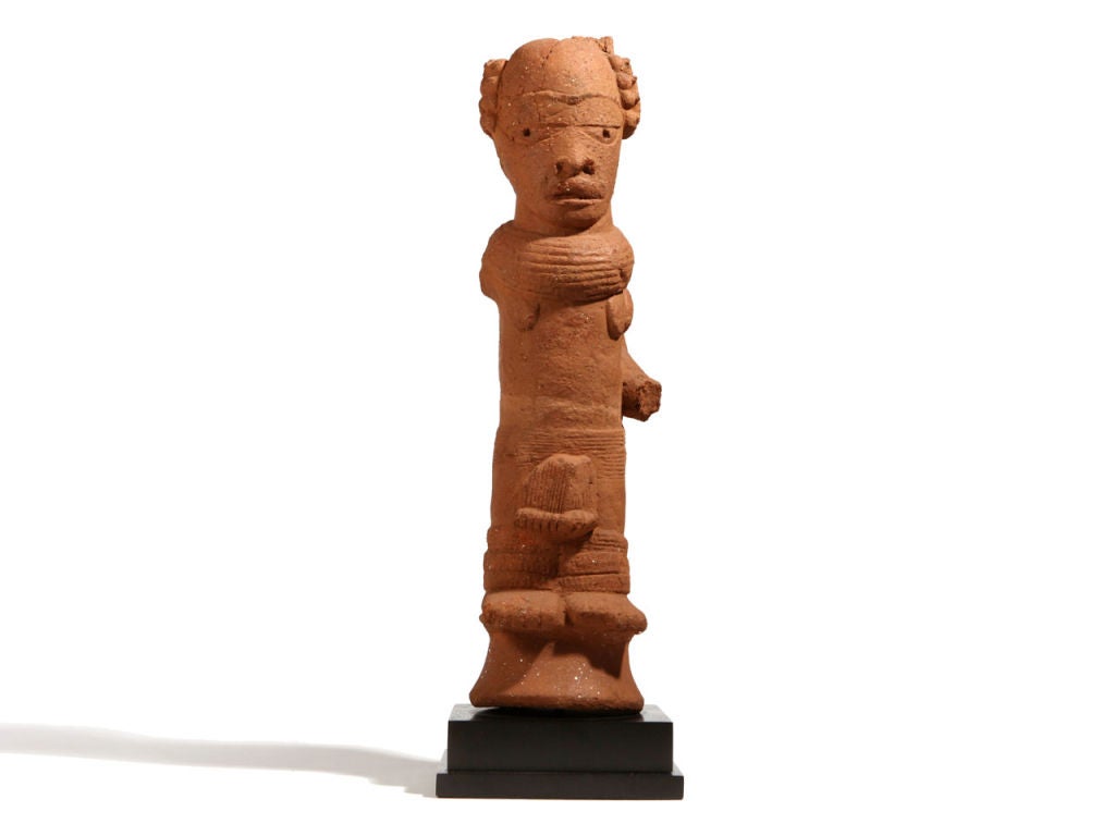 A rare terracotta Nok sculpture. Sculpture is 28