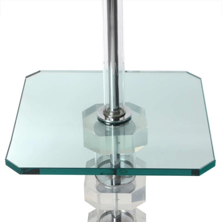 Mid-Century Modern Floor Lamp Table from USA For Sale